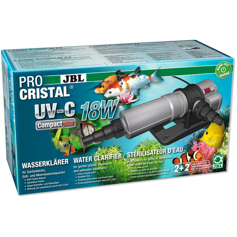 מערכת חיצונית UV פרו קריסטל 18W לאקווריום ובריכות