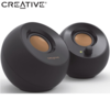 זוג רמקולים סטריאו Creative Pebble 4.4Watt RMS, צבע שחור