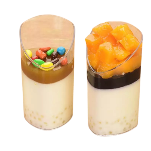 כוס קינוח מדורג 5 יחידות באריזה