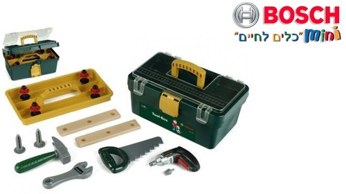 קופסת כלי עבודה סגורה + מיני מברגה
