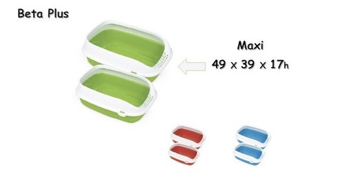 שירותים לחתולים - Beta Plus Maxi 49X39X17h שירותים פתוחים לחתולים - 1