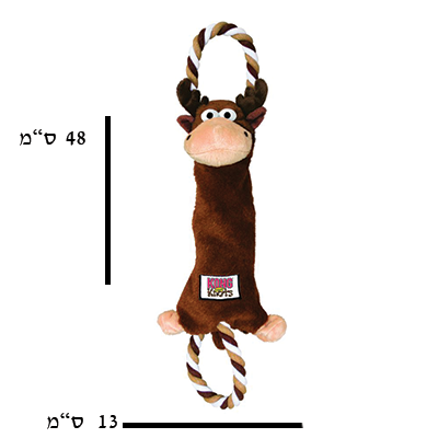 קונג בובת חבל קשרים אייל בגודל בינוני/גדול 