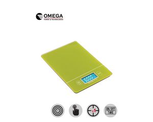 משקל מטבח דיגיטלי מסך מואר OMEGA בצבעים