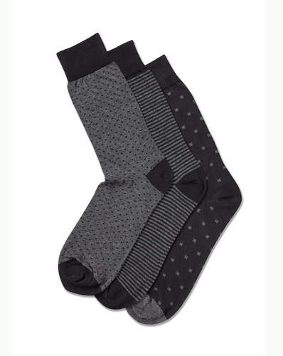 מארז 3 זוגות גרביים Multi pattern cotton rich 