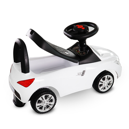 בימבה ג'יפ עם אורות, 6 מנגינות, תא אכסון ומשענת גב - אדום