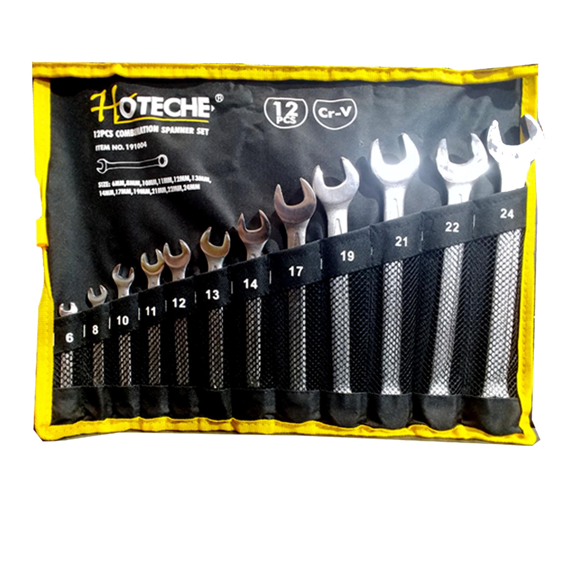 סט 12 מפתחות רינג פתוח סגור מבית חברת HOTECHE