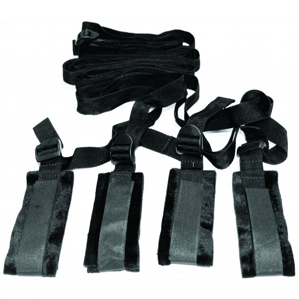 סט קשירה למיטה למתחילות S&M - Bed Bondage Restraint Kit
