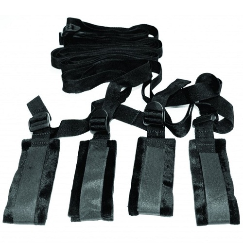 סט קשירה למיטה למתחילות S&M - Bed Bondage Restraint Kit