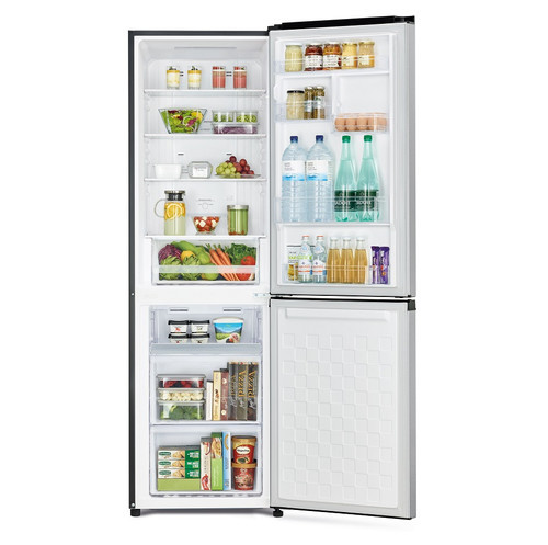 מקרר מקפיא תחתון דגם R BG410PRS6X זכוכית שחורה/כסופה HITACHI