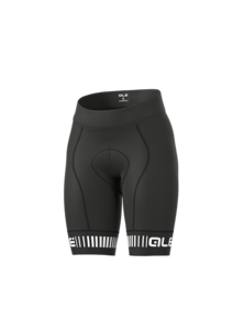 מכנס רכיבה נשים PRR STRADA LADY SHORT שחור-לבן ארגונומי טכני ומנדף