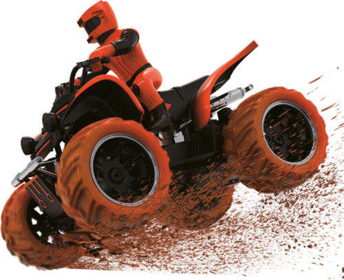 טרקטורון שטח 1:12+ שלט ATV MADNESS