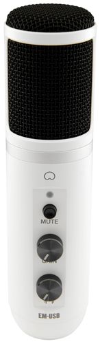 Mackie EM USB LTD Arctic White Cardioid USB Condenser Microphone זוית נוספת