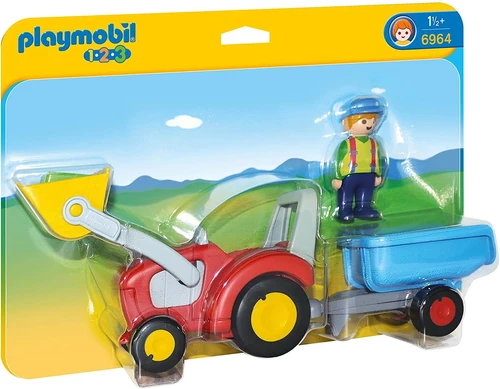 משחק פליימוביל טרקטור ונגרר לגיל הרך