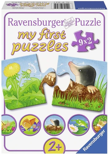 פאזל חיות הגינה לגילאי 2+