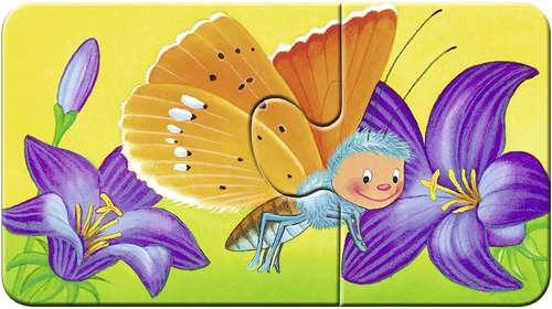 פאזל חיות הגינה לגילאי 2+