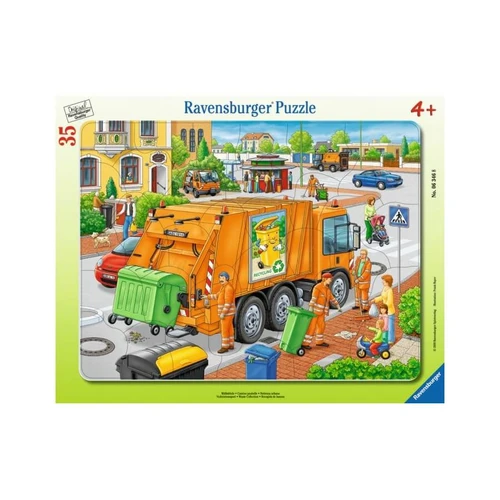 פאזל משאית לפינוי אשפה לגילאי 4+