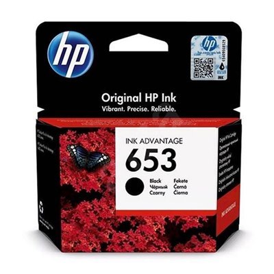ראש דיו מקורי שחור HP 653