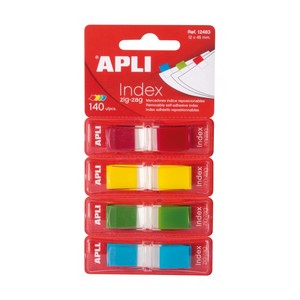 דגלוני סימון זיגזג 4 צבעים APLI