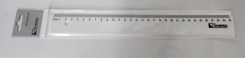 סרגל פלסטיק לבן לינרו 30 ס