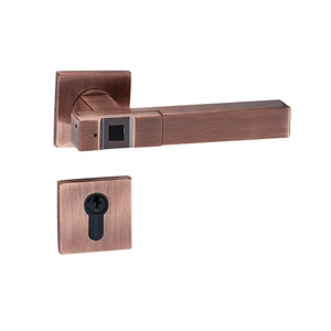 ידית טביעת אצבע מרובעת לדלת פנים Elock Interior Square - צבע נחושת