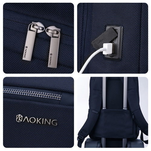 AOKING תיק גב אורבני למחשב עד "16 עם חיבור USB חיצוני 