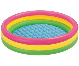 בריכה 3 צבעים מתנפחת גדולה לפעוטות עם תחתית רכה דגם 57422 147*33