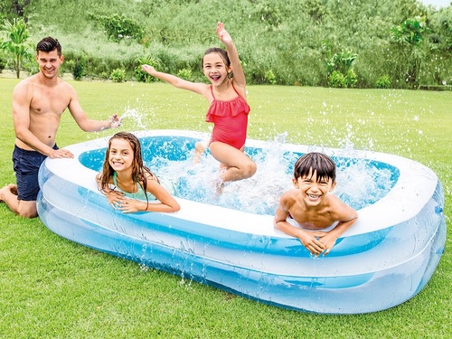 בריכה מלבנית משפחתית מתנפחת 2.62 על 1.75 מטר דגם 56483
