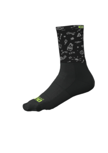 גרבי רכיבה קיץ VERSILLIA SOCKS שחור-פרחוני  מנדפים