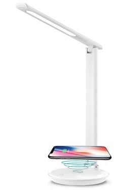 מנורת שולחן 7W NOLA לבן+DIM+USB+טעינה SM-1018/7W