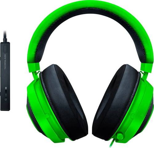 אוזניות גיימרים Razer Kraken Tournament Edition Wired - צבע ירוק