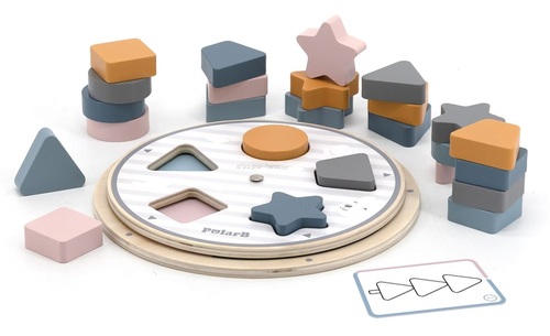 גלגל התאם צורה וצבע 25 חלקים מסדרת דב הקוטב