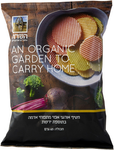 צ'יפס תפוח אדמה אפוי בתוספת ירקות 65 גרם