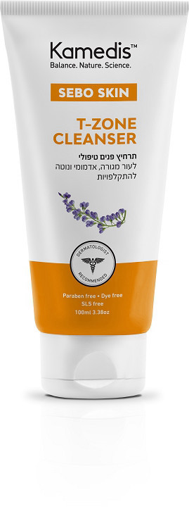 קמדיס -תרחיץ פנים טיפולי T-ZONE CLEANSER SEBO SKIN