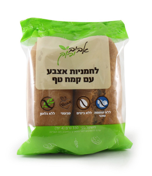 לחמניות אצבע עם טף אביב ירוק