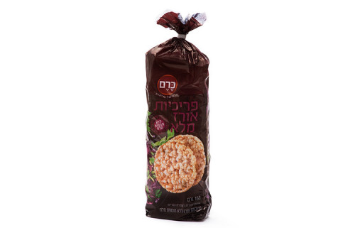 פריכיות אורז מלא 160 גר' ללא מלח - כרם