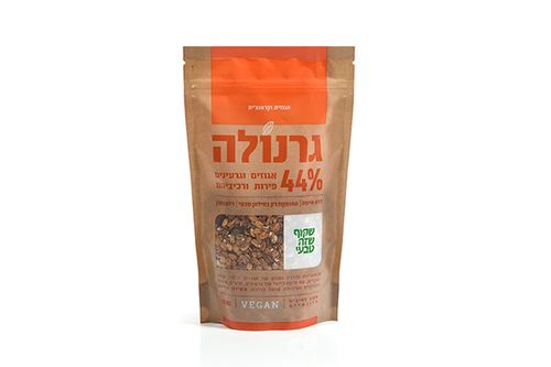 גרנולה אגוזים פירות וגרעינים שקוף שזה טבעי