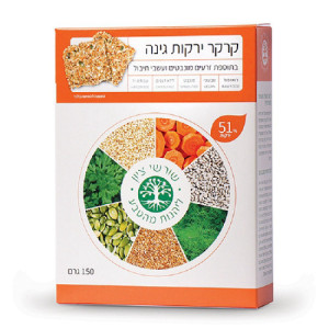 שורשי ציון קרקר ירקות 150 גרם