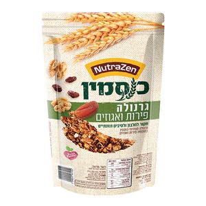 גרנולה כוסמין עם אגוזים ופירות נוטרה זן