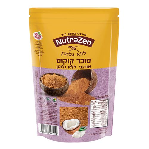 סוכר קוקוס אורגני ללא גלוטן - נוטרה זן