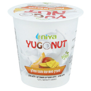 יוגורט טבעוני עם מנגו ומלון 150 גרם