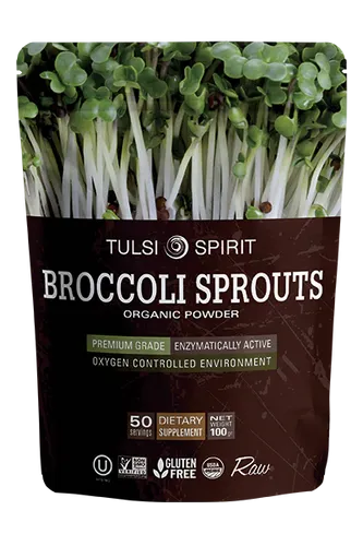 נבטי ברוקולי אורגני באבקה טלסי ספיריט