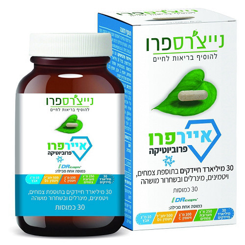 איירפרו פרוביוטיקה 30 כמוסות נייטשרספרו