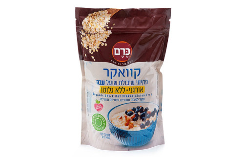 קוואקר עבה אורגני ללא גלוטן כרם