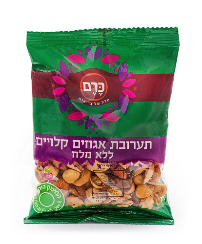תערובת אגוזים קלויים ללא מלח 150 גרם כרם