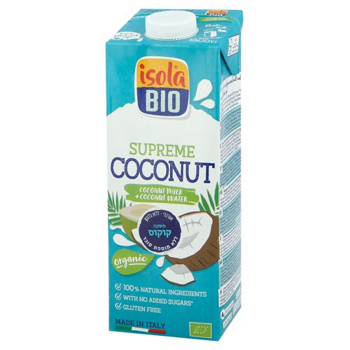משקה קוקוס ליטר isola bio