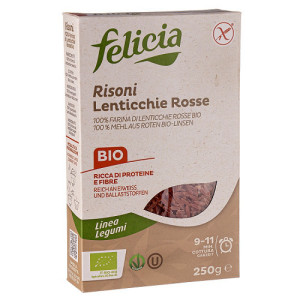 אטריות עדשים אדומות בצורת אורז felicia