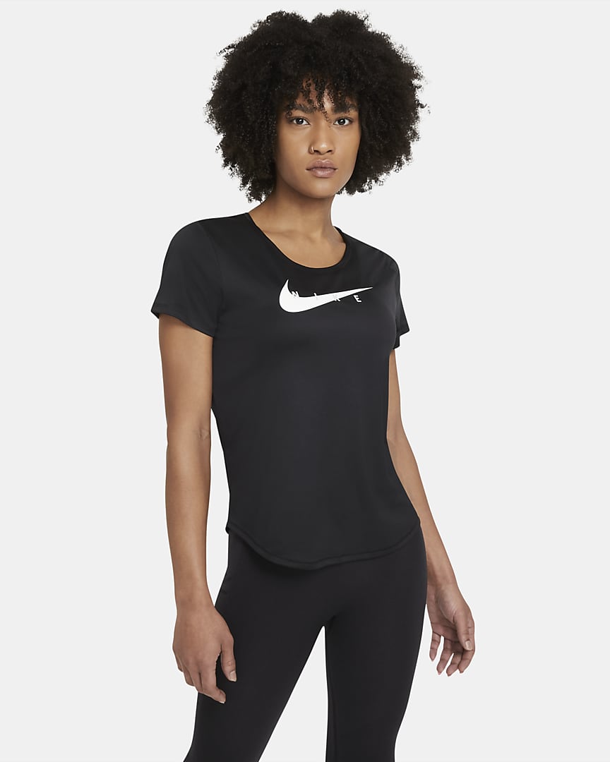 חולצת ריצה Nike Swoosh Run נשים שחור CZ9278-010