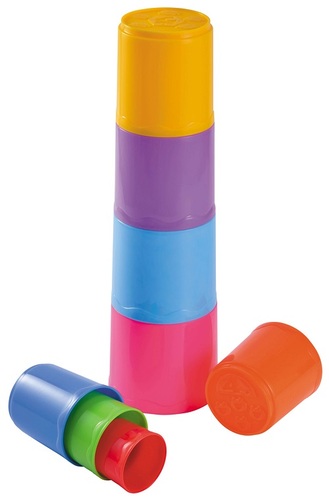 מגדל 8 כוסות פלסטיק עד גובה 59.5 ס