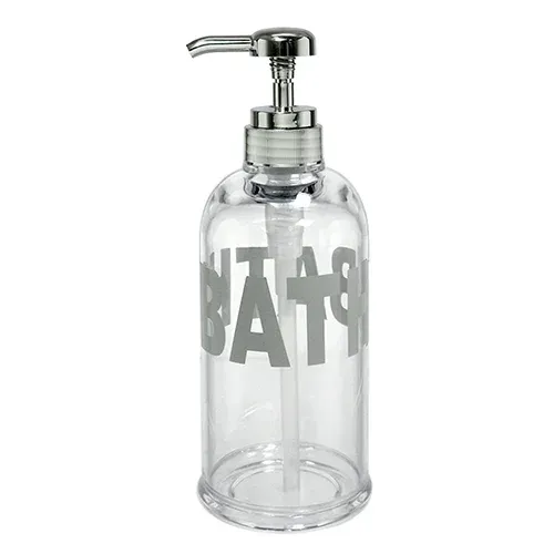דיספנסר סבון עגול גדול BATH כסף מתוך קולקציית סט אמבטיה Clear (מראה כללי של המוצר) - איכות פרימיום בלתי מתפשרת ואחריות מלאה