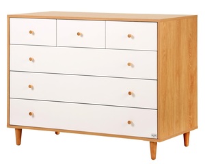 שידת החתלה לתינוק קראפט MDF בציפוי מלמין בצבע לבן + אלון